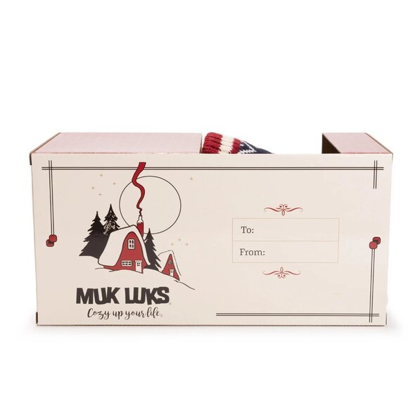 MUK LUKS Men's Rib Knit Scuff Slipper with Matching Bottle Sweater NWT - Picture 8 of 8